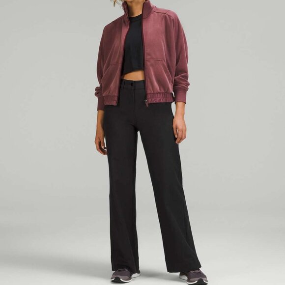 lululemon athletica Pants - Lululemon City Sleek 5 Pocket Wide-Leg High-Rise Pant Size 26 Black